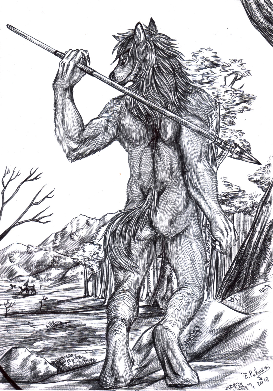 WIP 2 - Black ballpoint pen