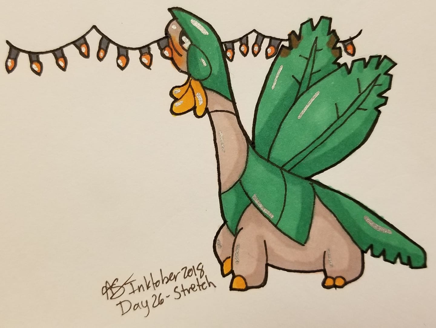 Angela Rutledge - Inktober day 26 - Stretch