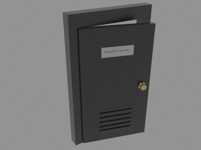 Security room door