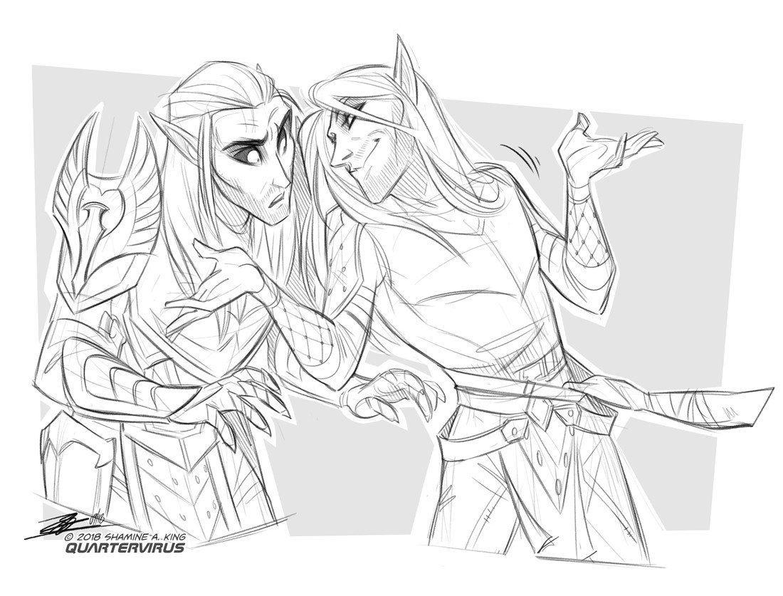 "A smart one?"

Look, Aezar would happily throw his pride out the window and himself with it if it meant suffocating to death in Cass's bosom.