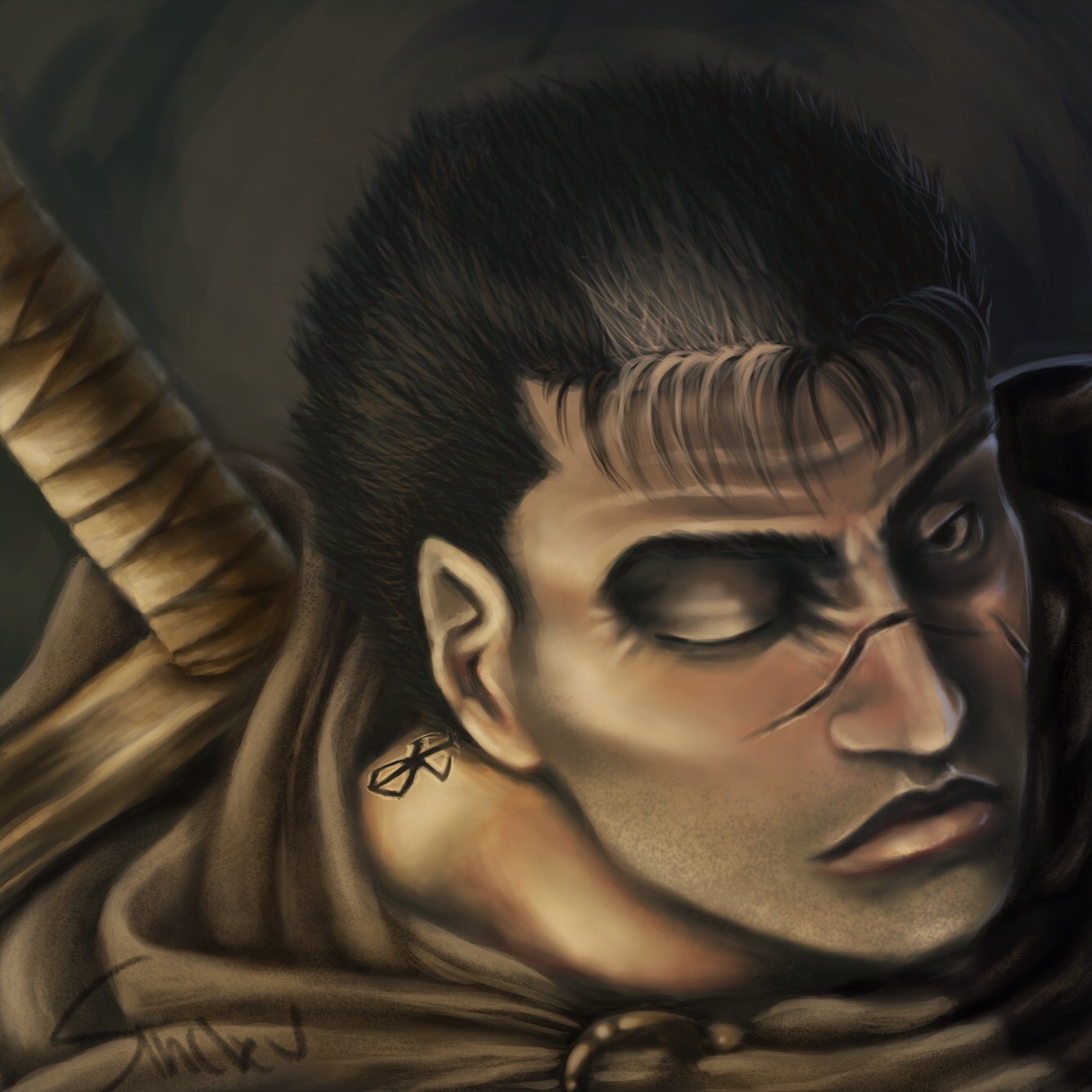 Artstation Guts Berserk Sinclair Watkins