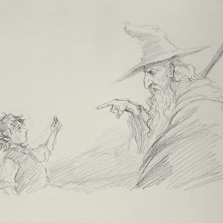 Gandalf with Frodo