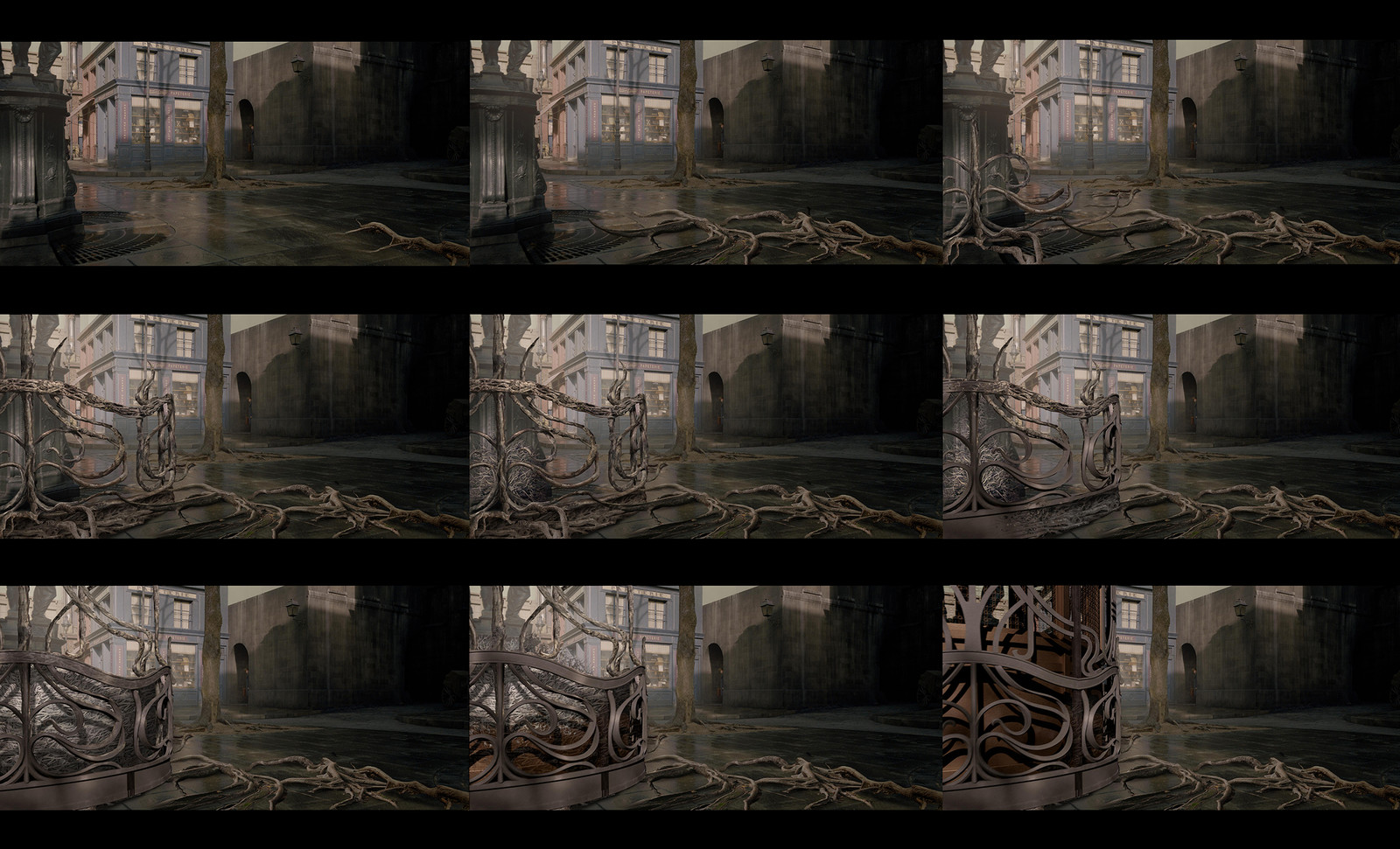 Magic elevator VFX sequence design. Using plate footage.