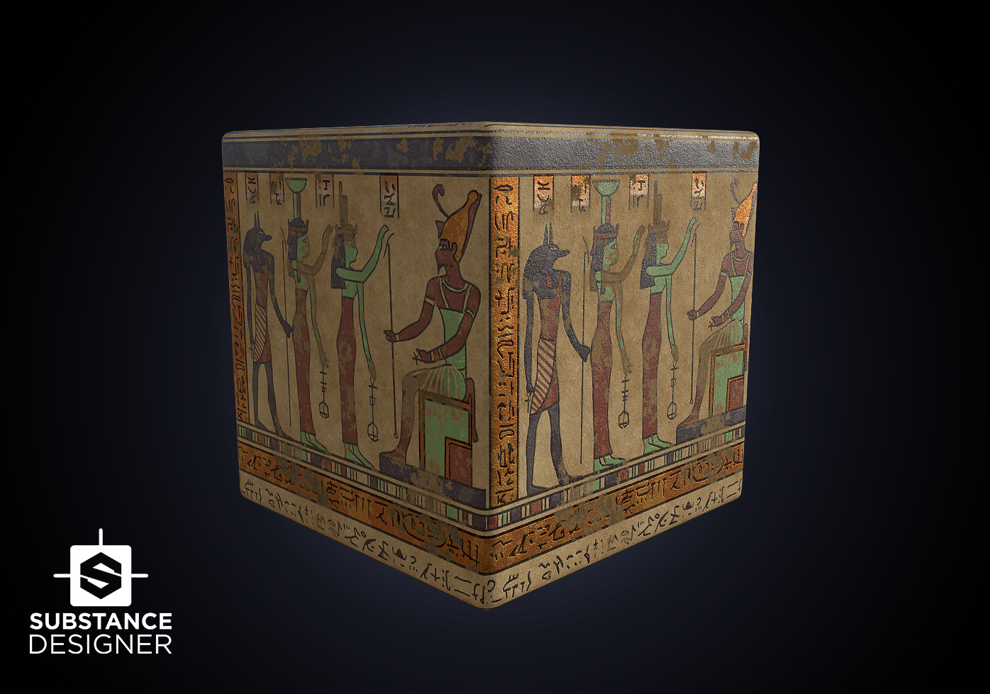 Manuela Dessarts - Substance Designer - Egyptian column materials