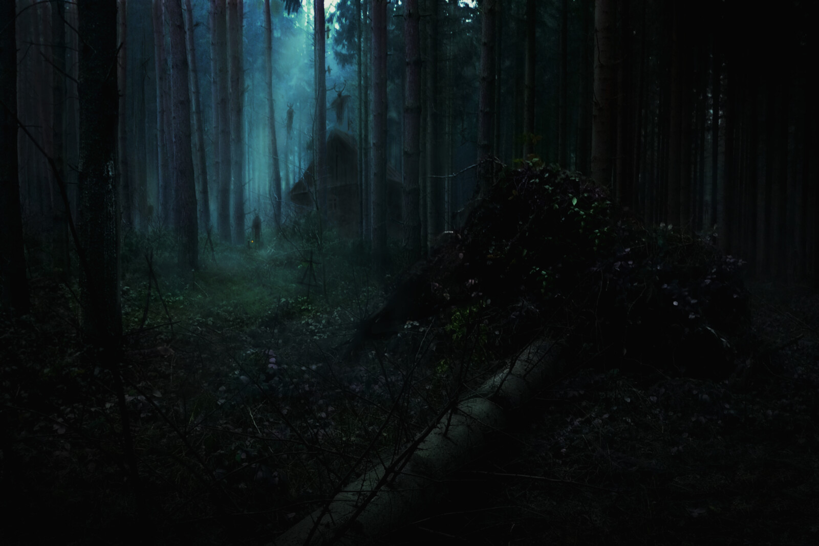 Original colors.
Created in Procreate and with some edits in Photoshop (the fog within the focal point).