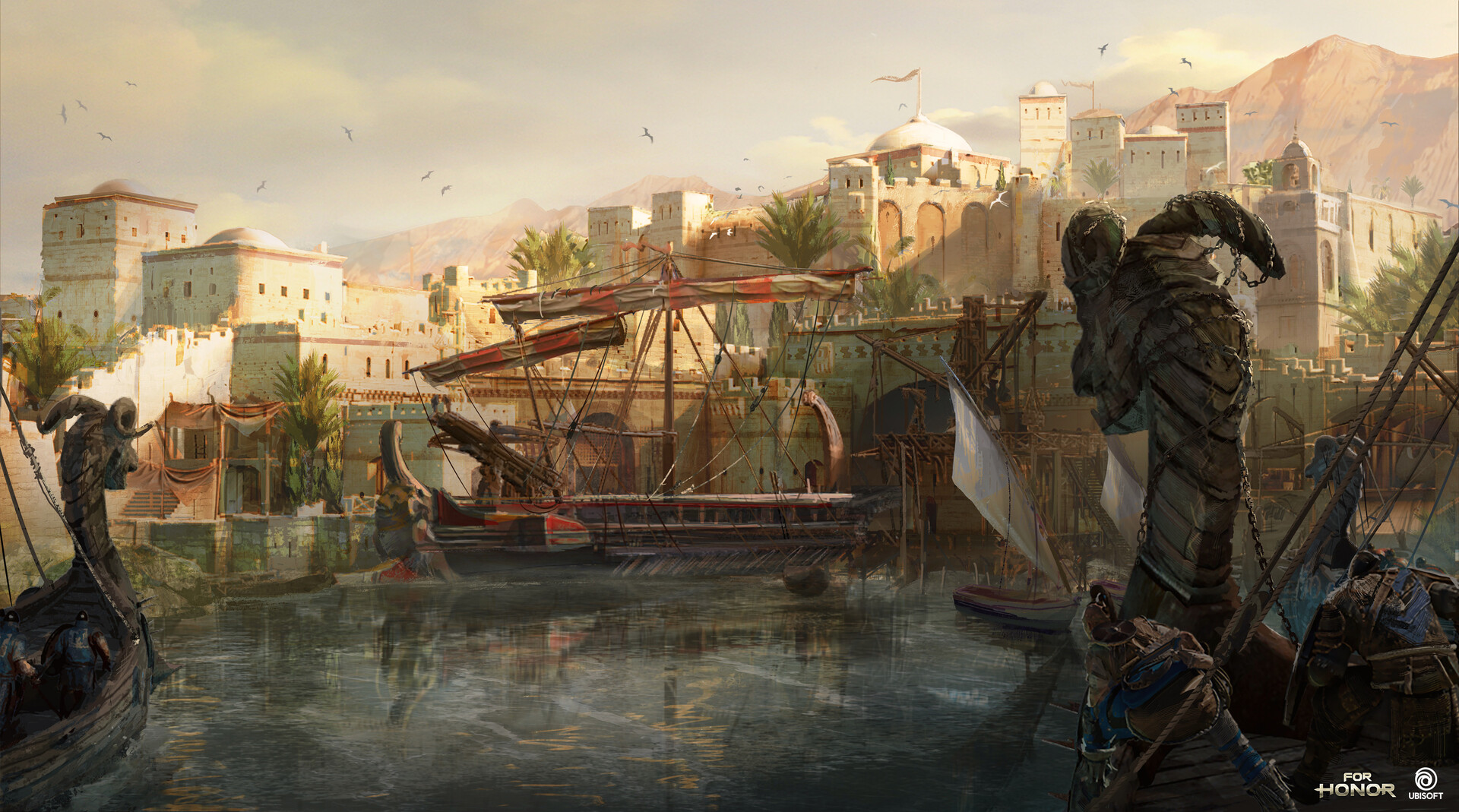 Artstation For Honor Map The Harbor Damian Buzugbe
