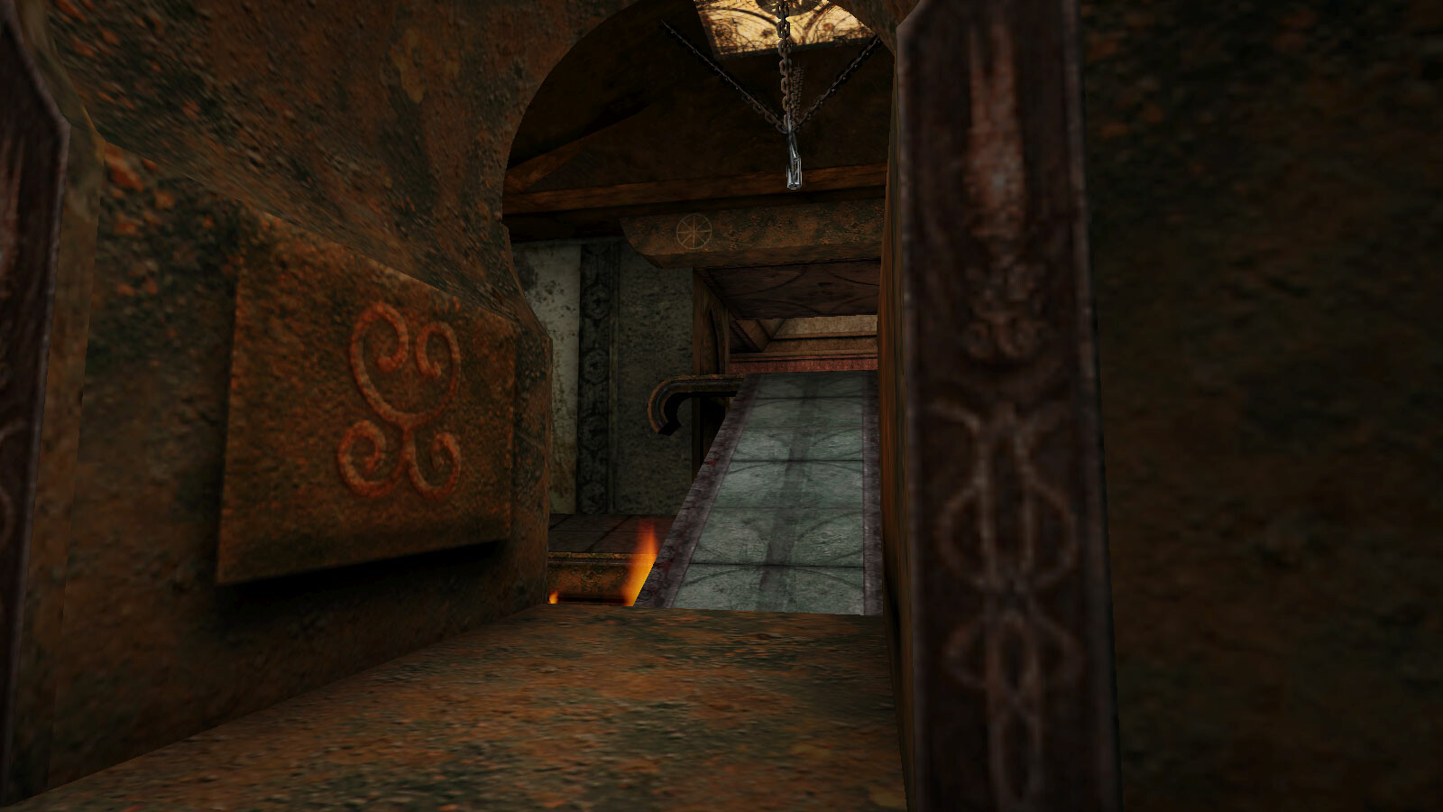 Textures for DM-Flamel, level design by Fleshdance.