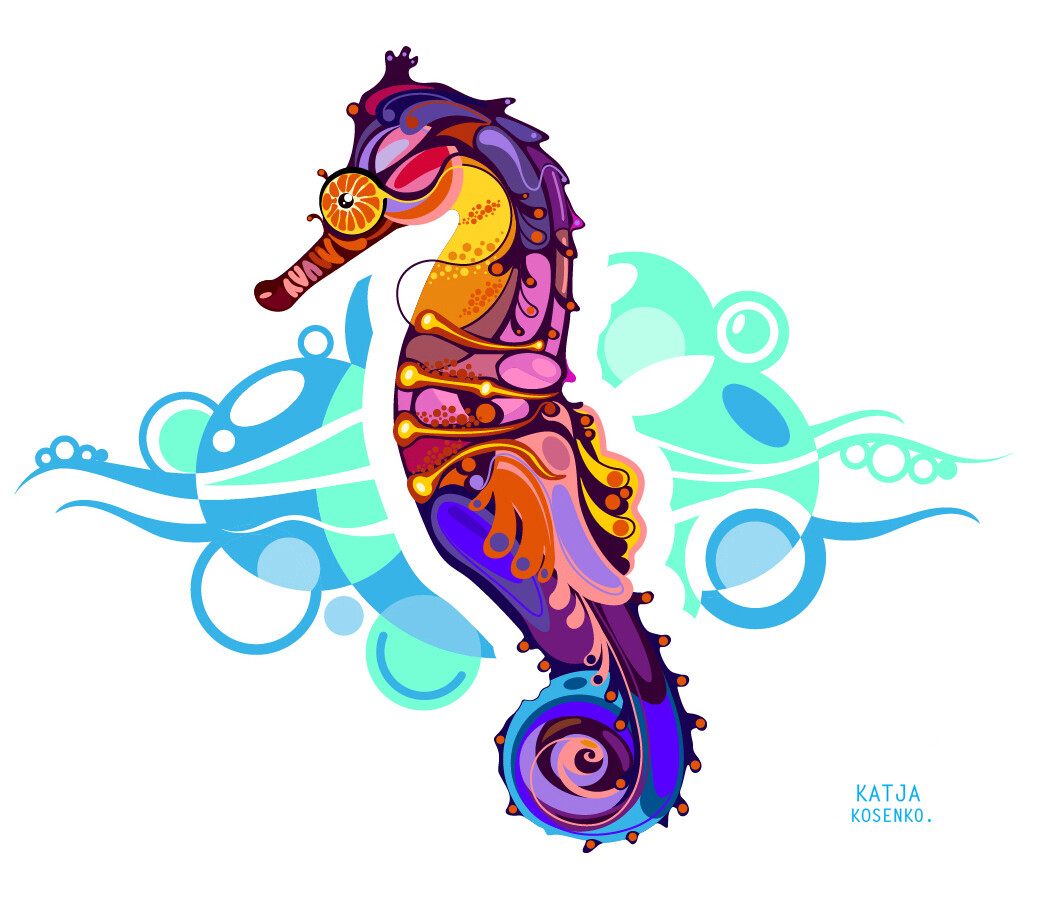 ArtStation - sea Horse