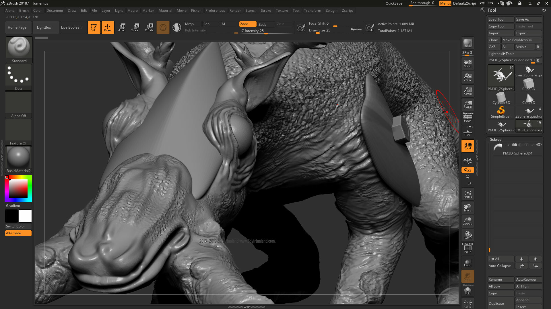 Zbrush как создать новый проект