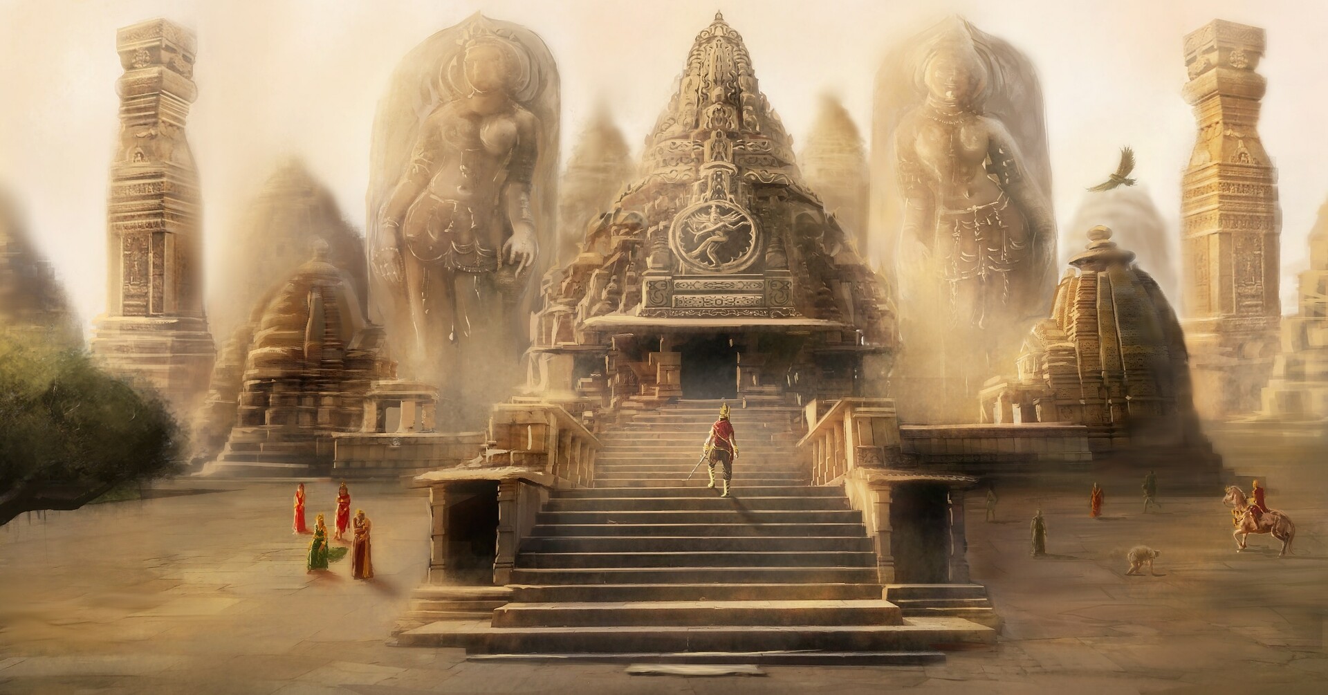 ArtStation - Concept art Indian temple, Arun Art