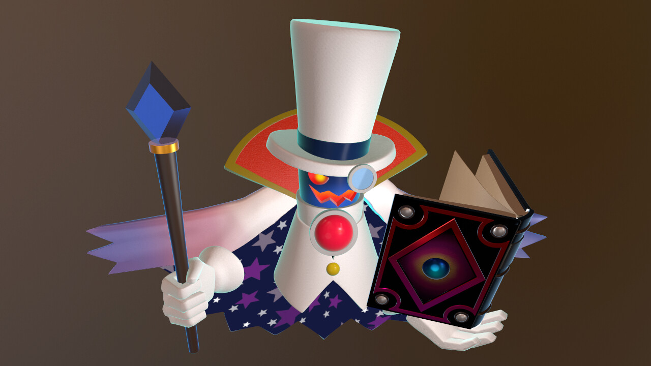 A model based on Count Bleck from Super Paper Mario. 