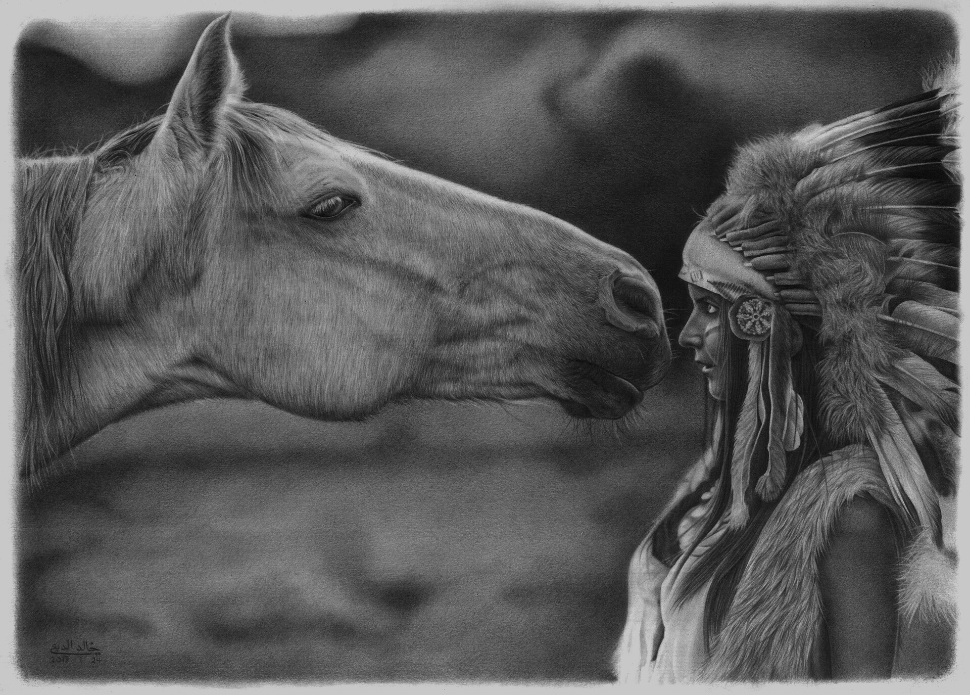 Artstation Drawing With Pencils Khalid Aldobaie