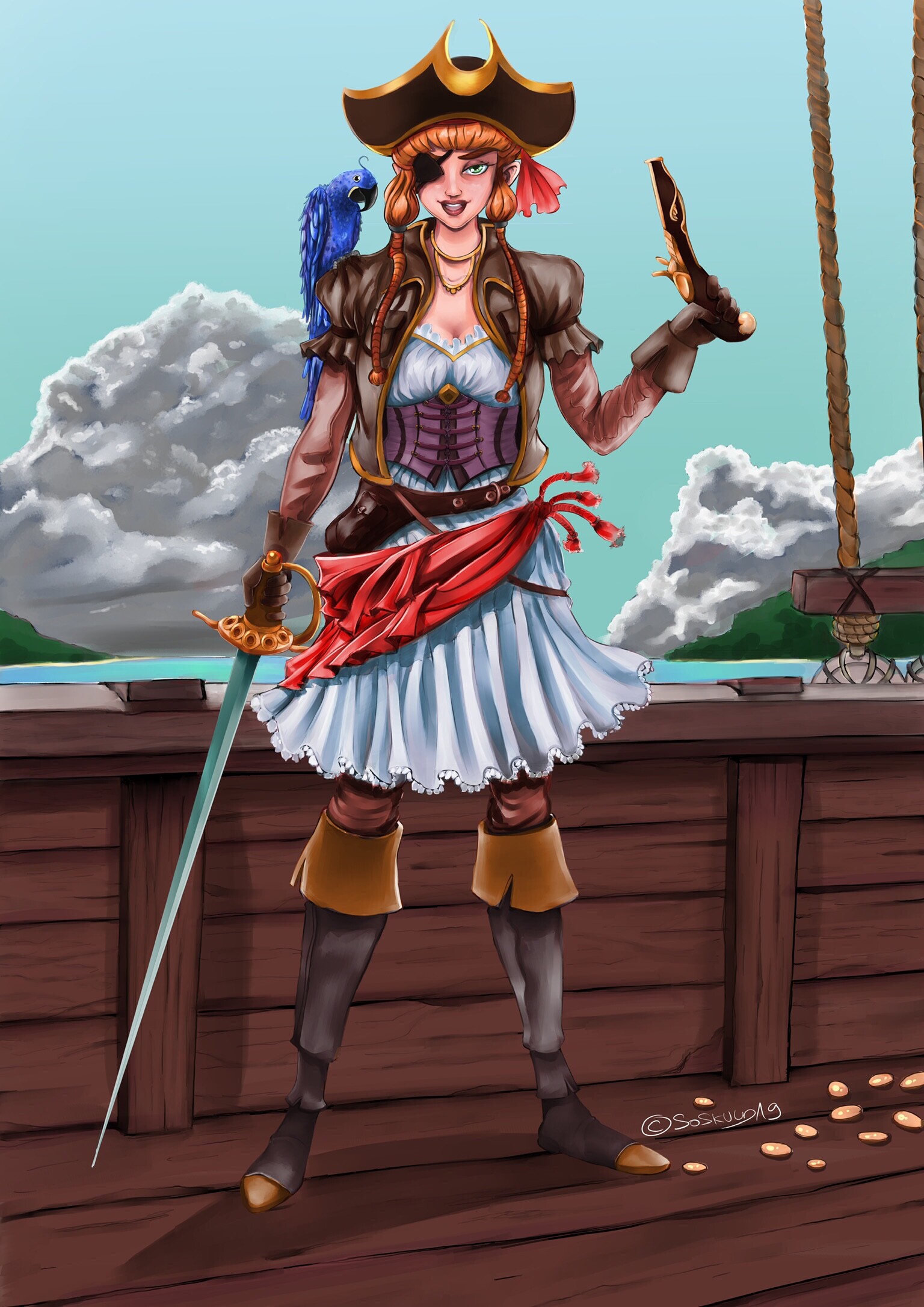 Artstation Pirate Girl 8542
