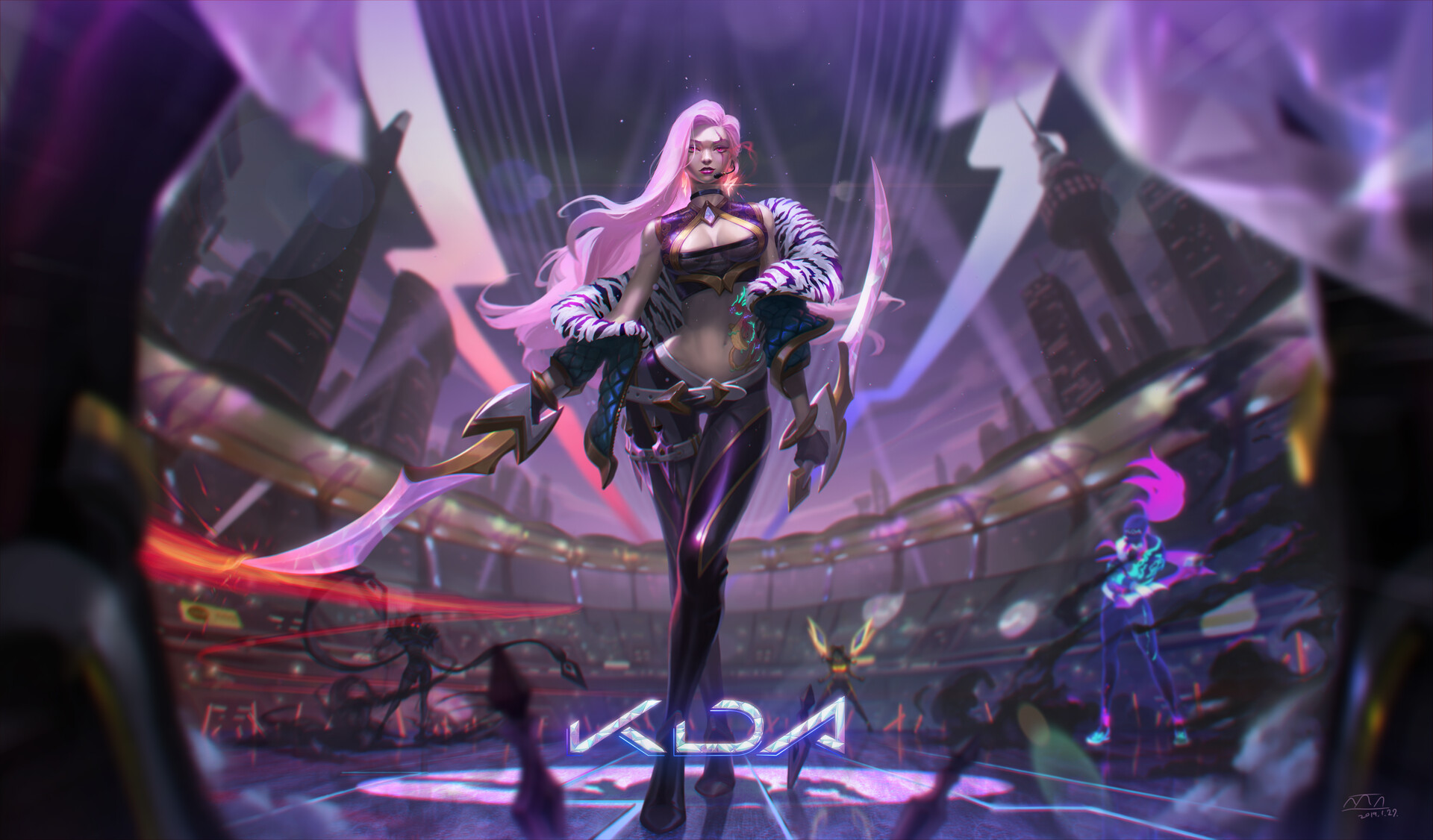 Artstation K Da Katarina Goddess With A Blade Jun Seong Park Juns