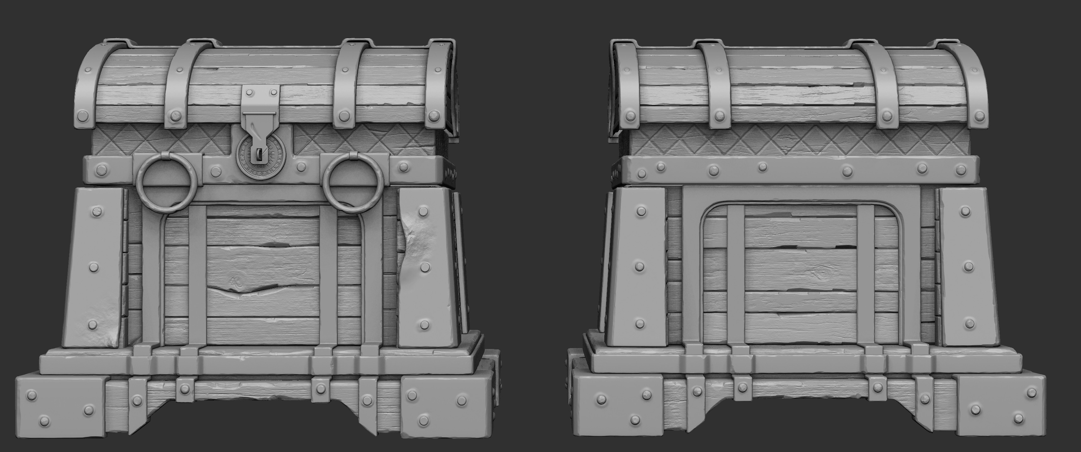 Rare shots of a high-poly model in it's native environment.