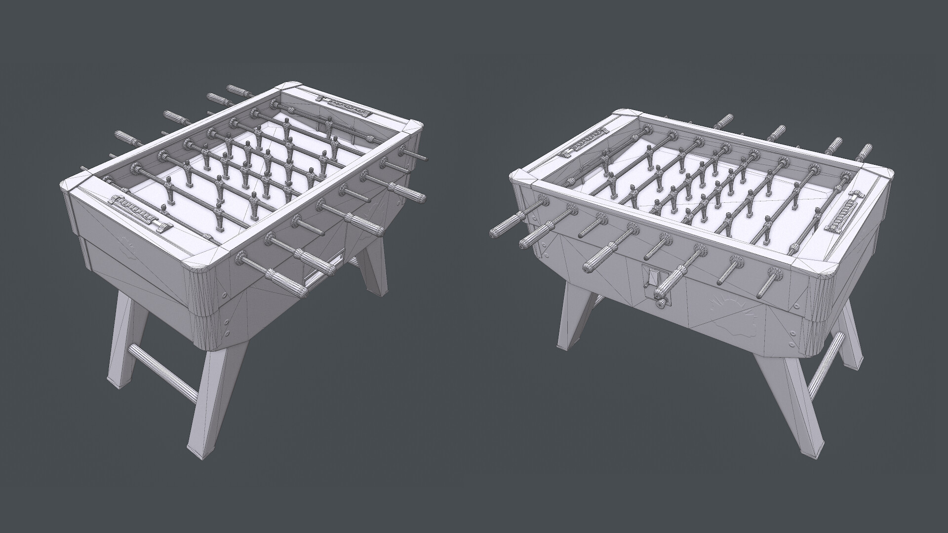 Artstation Foosball Table Pbr Francesco Alessandrini