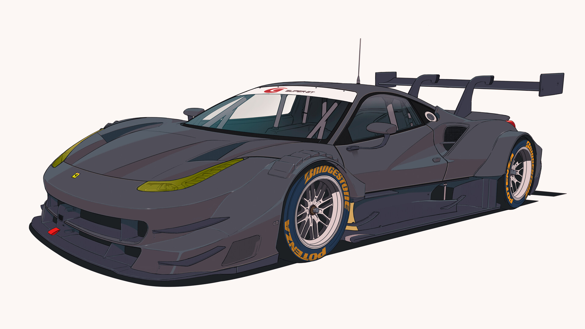 ArtStation 488 SUPER GT500 Concept