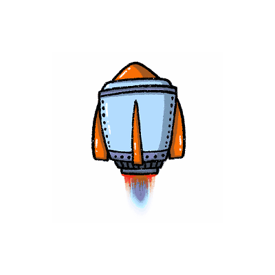 Rocket for the game slow falling