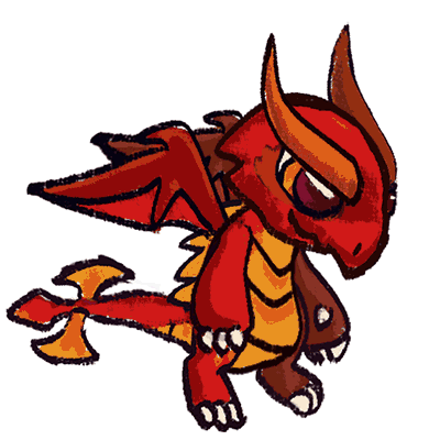 Secret red MSI mascot dragon ( made in a rush,unused)