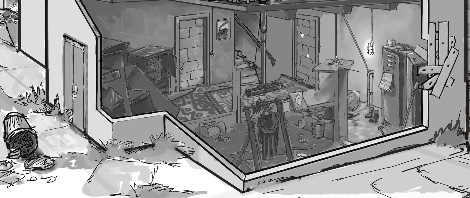 interior concept design of ground floor