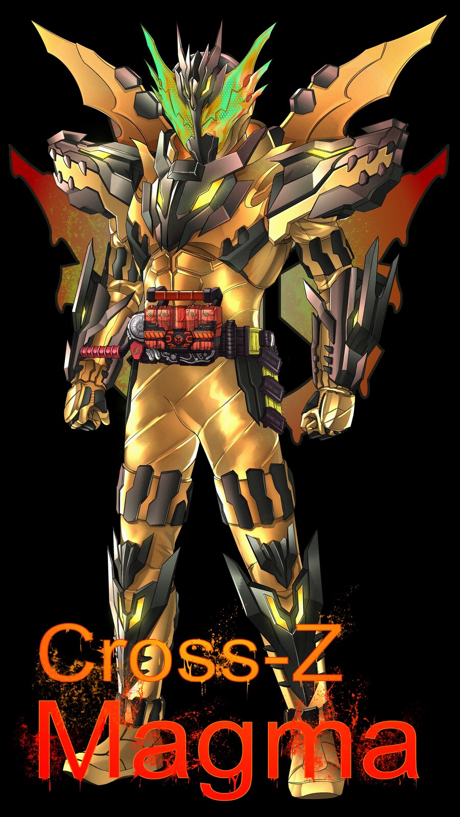 Artstation Kamen Rider Cross Z Magma Renhao Zhuang