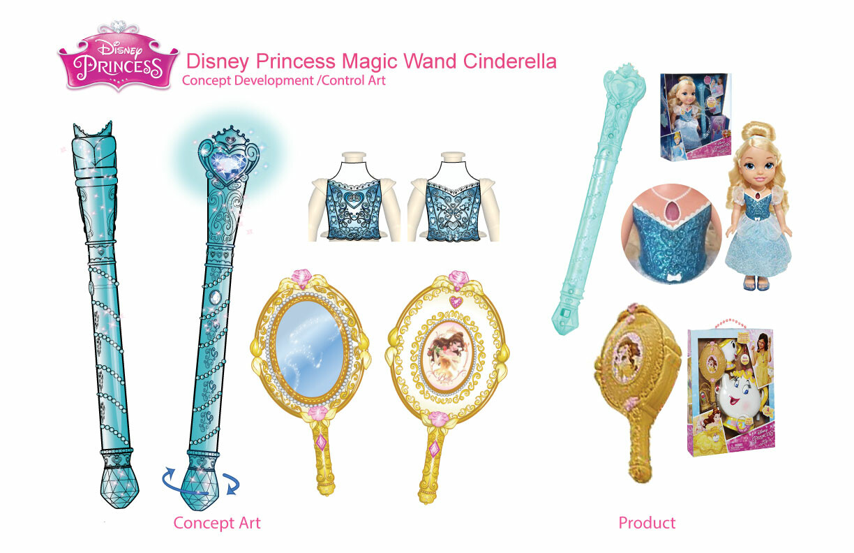 Heather Sybil Chavez Design Disney Princess Magic Wand Cinderella