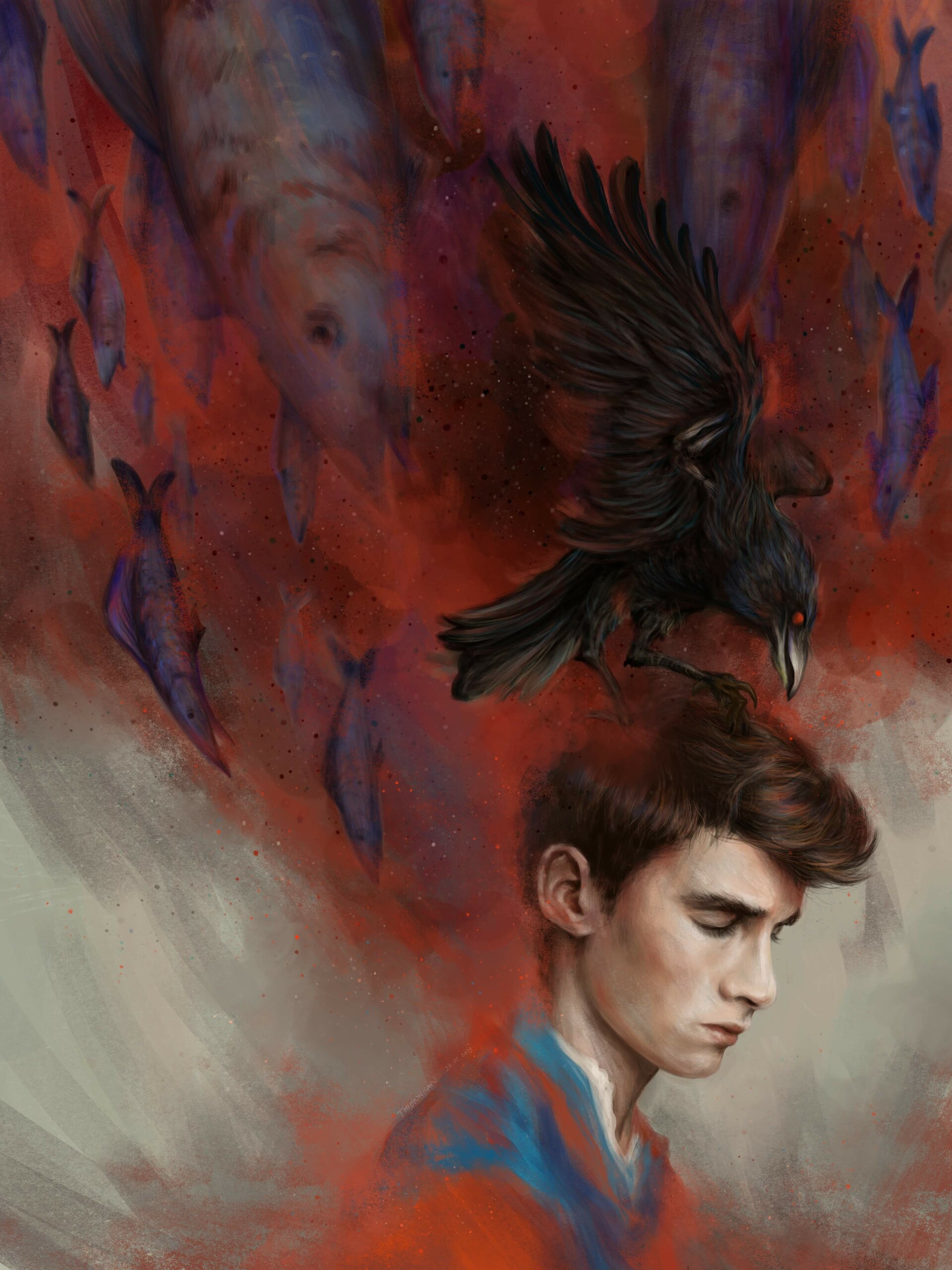 Artstation The Boy Named Crow Thienngan Tranthi