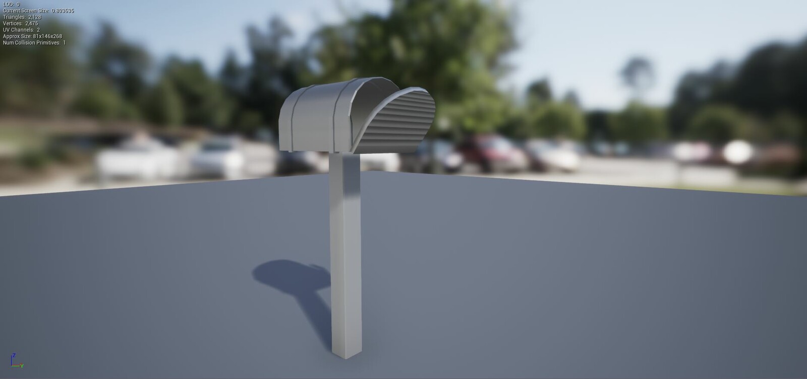 Low poly mailbox 