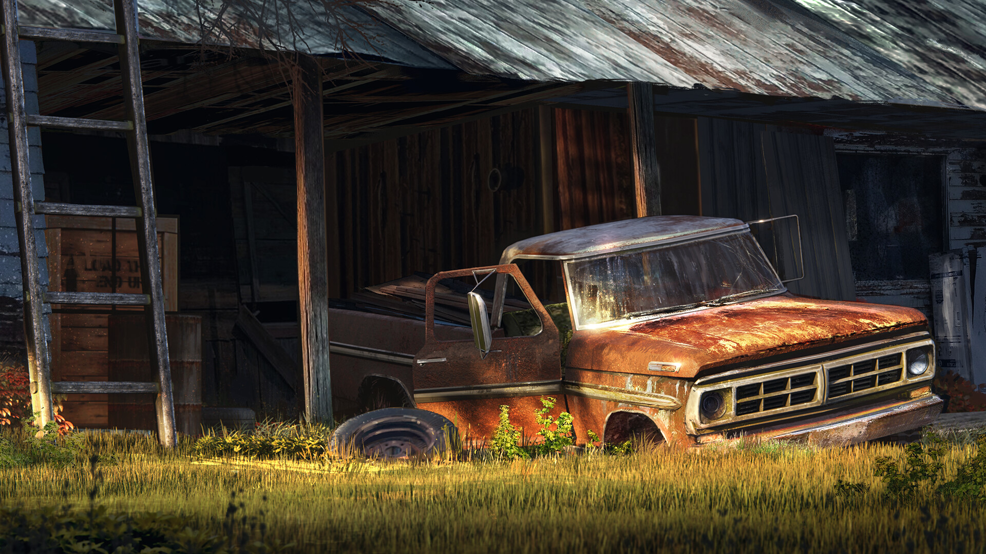 Artem Shashkin Old Farm Scene 1