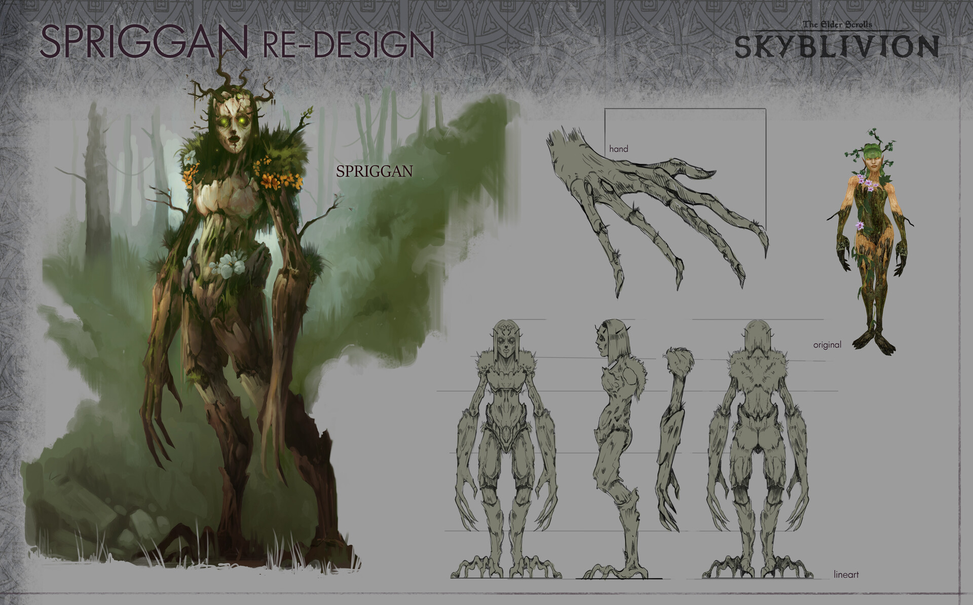 Wallpaper Artstation Oblivion S Spriggan Re Design Enrico Camerra For Android