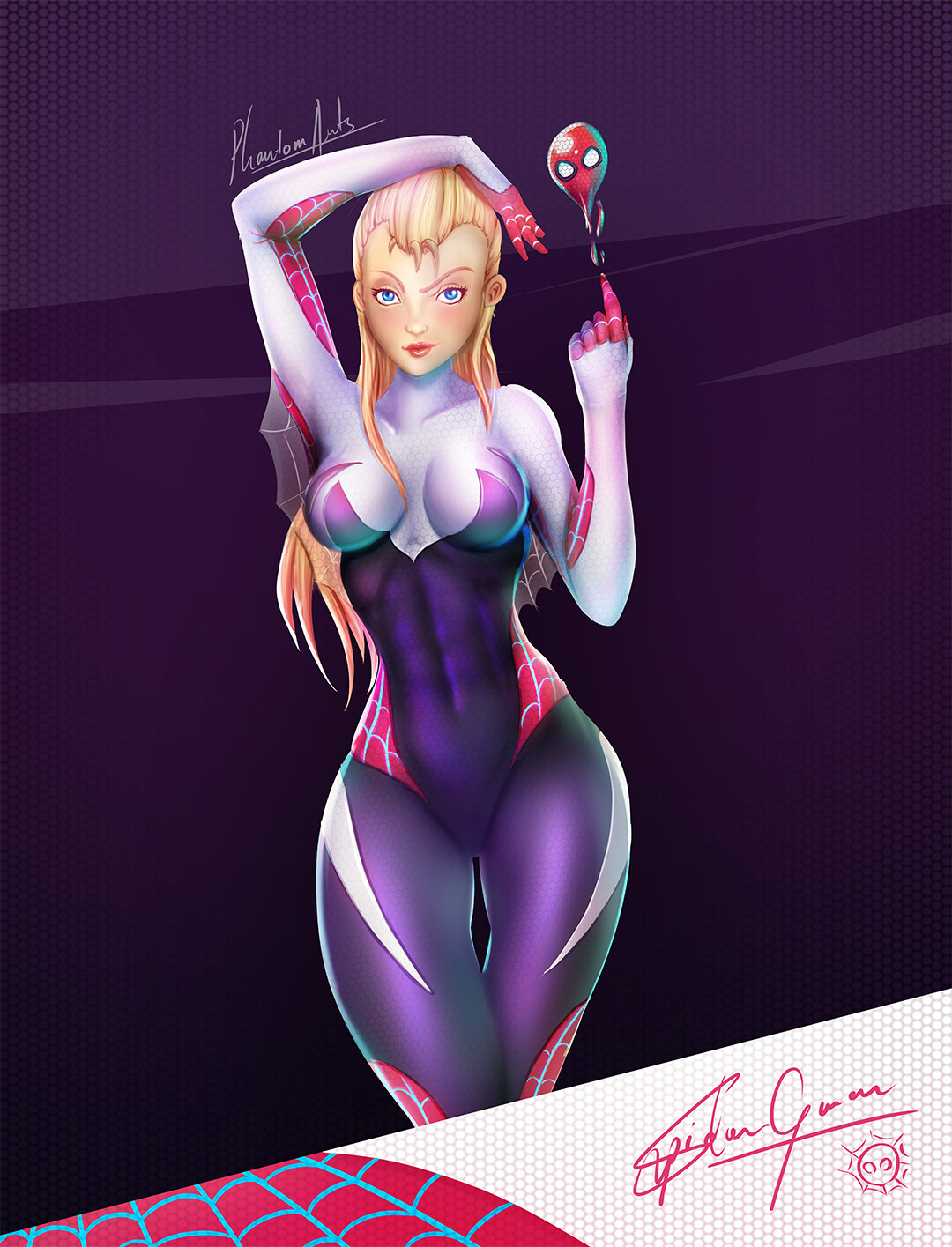 Spider Gwen fan art with costume concept. 