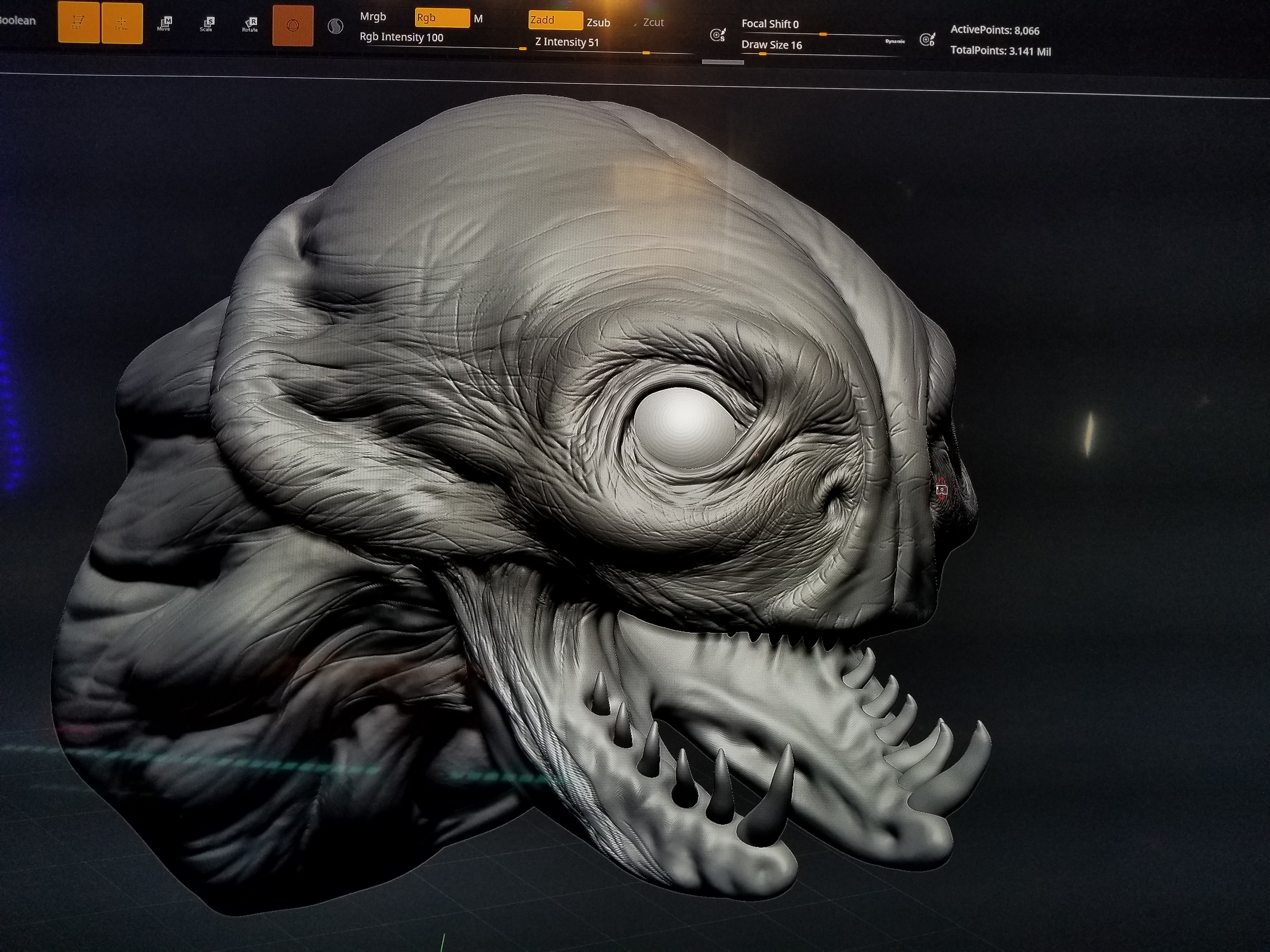 Artstation Creature Head Wip Shawn Darling