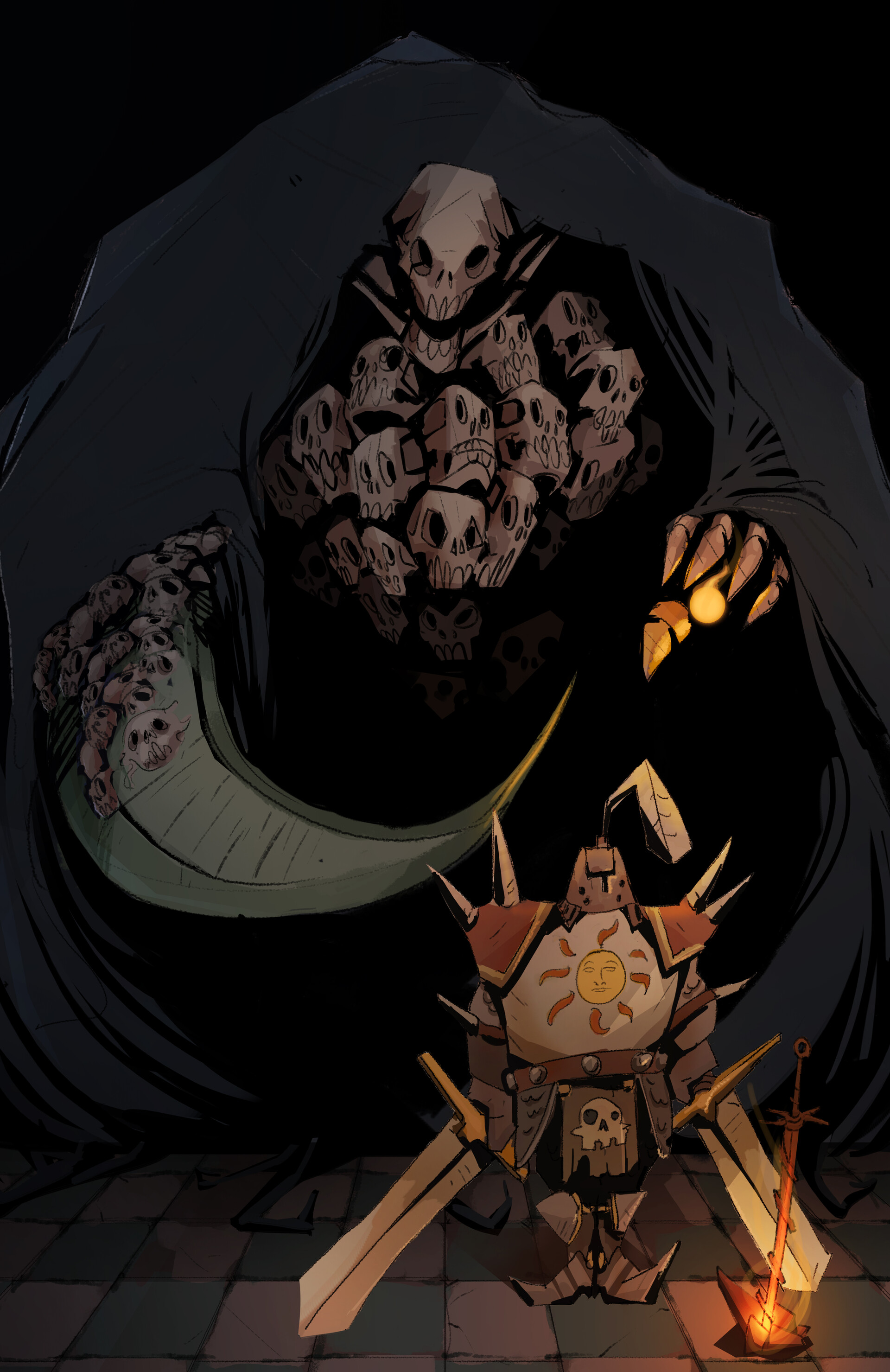 soul of darkness on Behal Yves Fan Art Of Dark Soul In Satoshi Matsuura Style