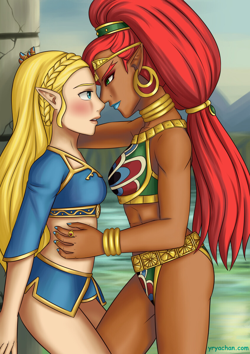 Little Zelda Breath of the Wild fanart with the Princess and Urbosa getting...