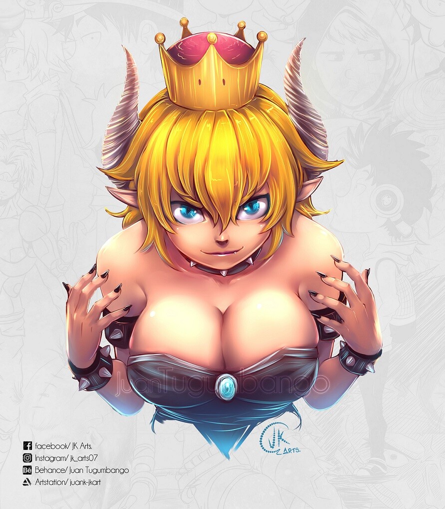Artstation Bowsette Fan Art Juank Tugumbango Had to do a doodle for this meme lol x'd but i really like how it came out x3c #bowsette #bowsette_fanart #doodles. artstation bowsette fan art juank