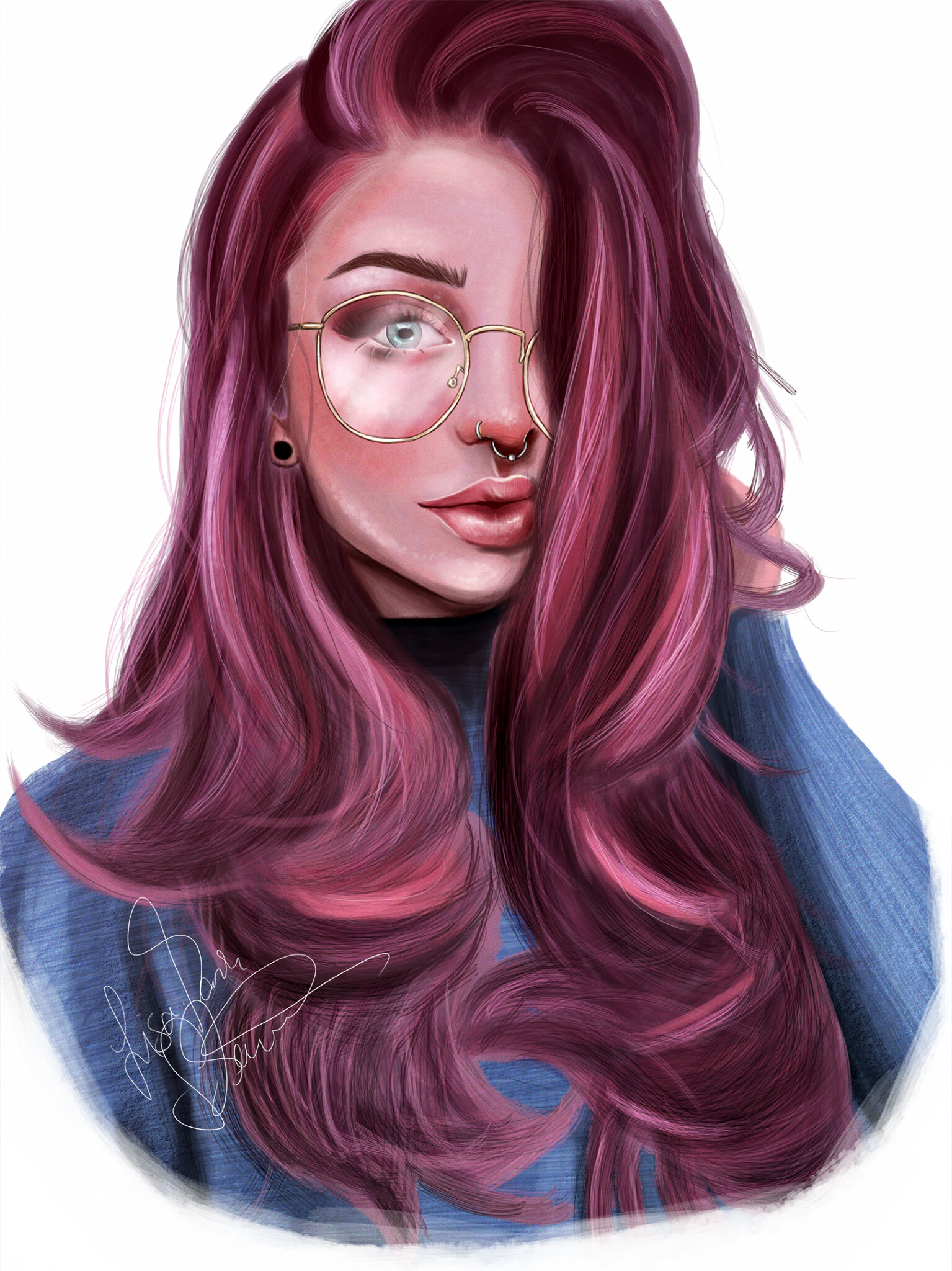 Artstation Digital Painting Girl 5 Lisa Marie Scheunemann