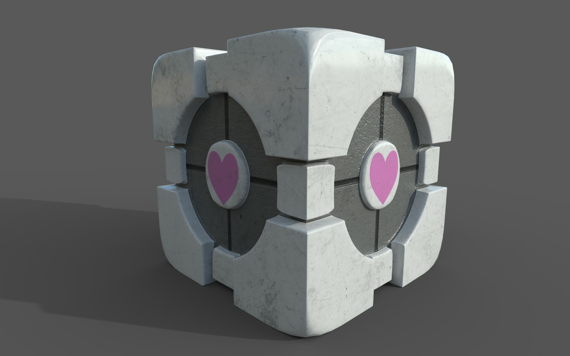 Artstation Companion Cube Frank Heuver