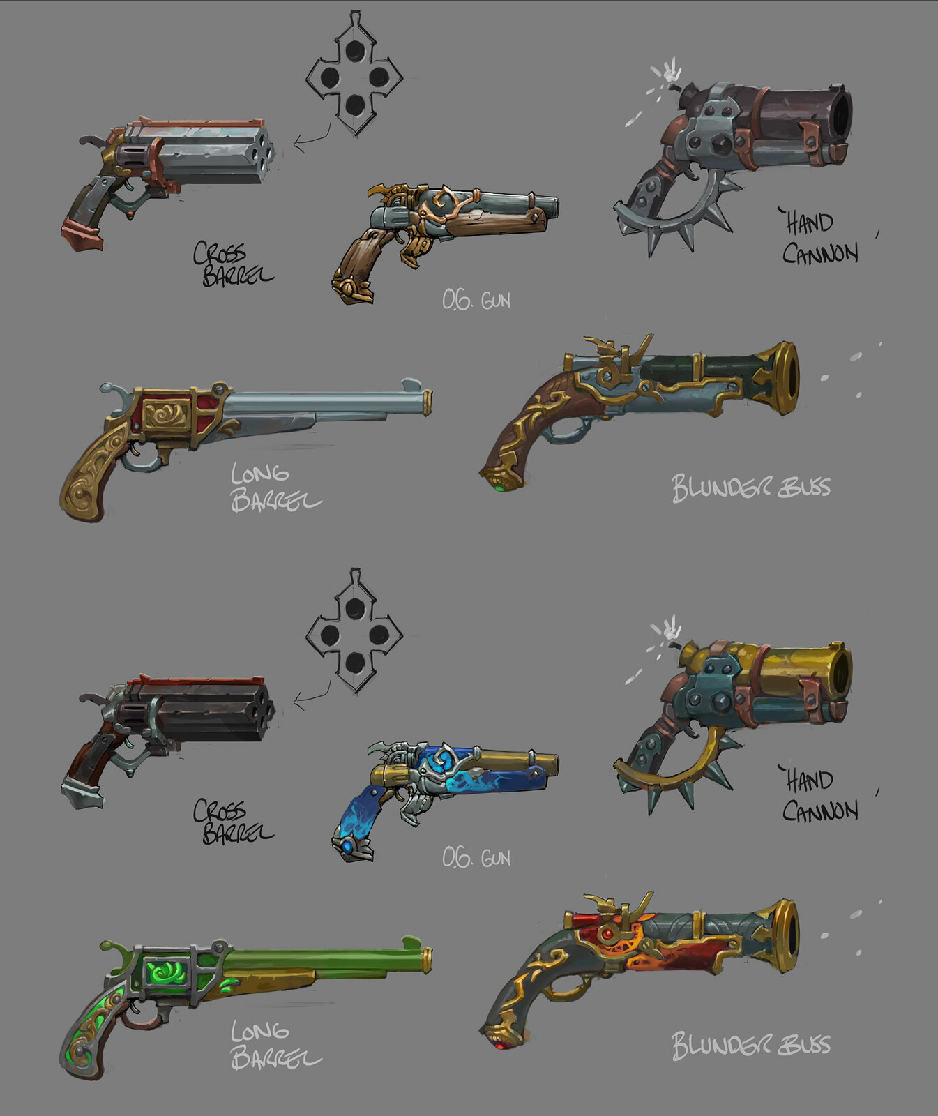 weapon color + texture variation ideas
