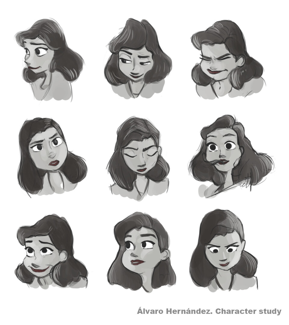 Alvaro Hernandez Character Study Paperman Disney
