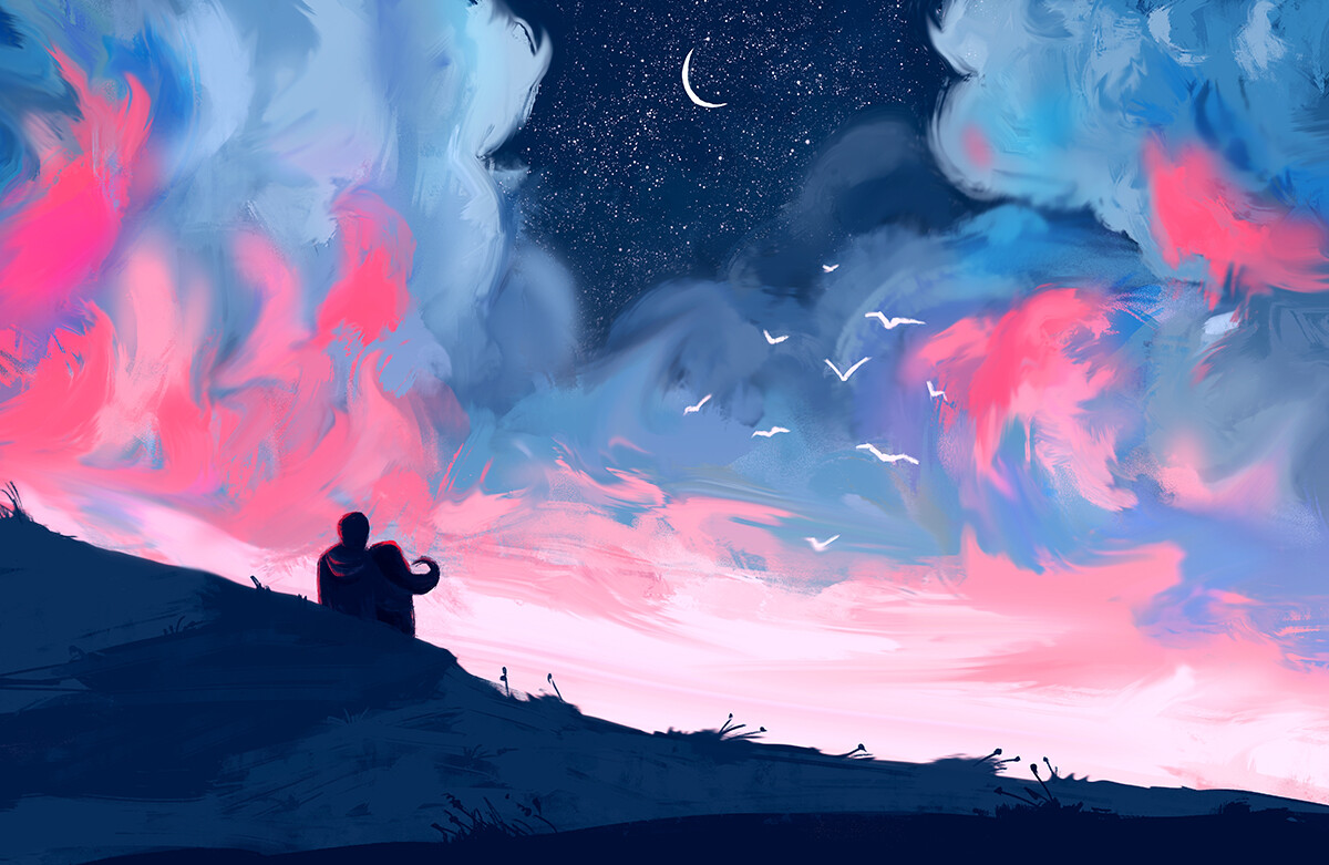 Valentyna Petyurenko Love In The Pink Sky