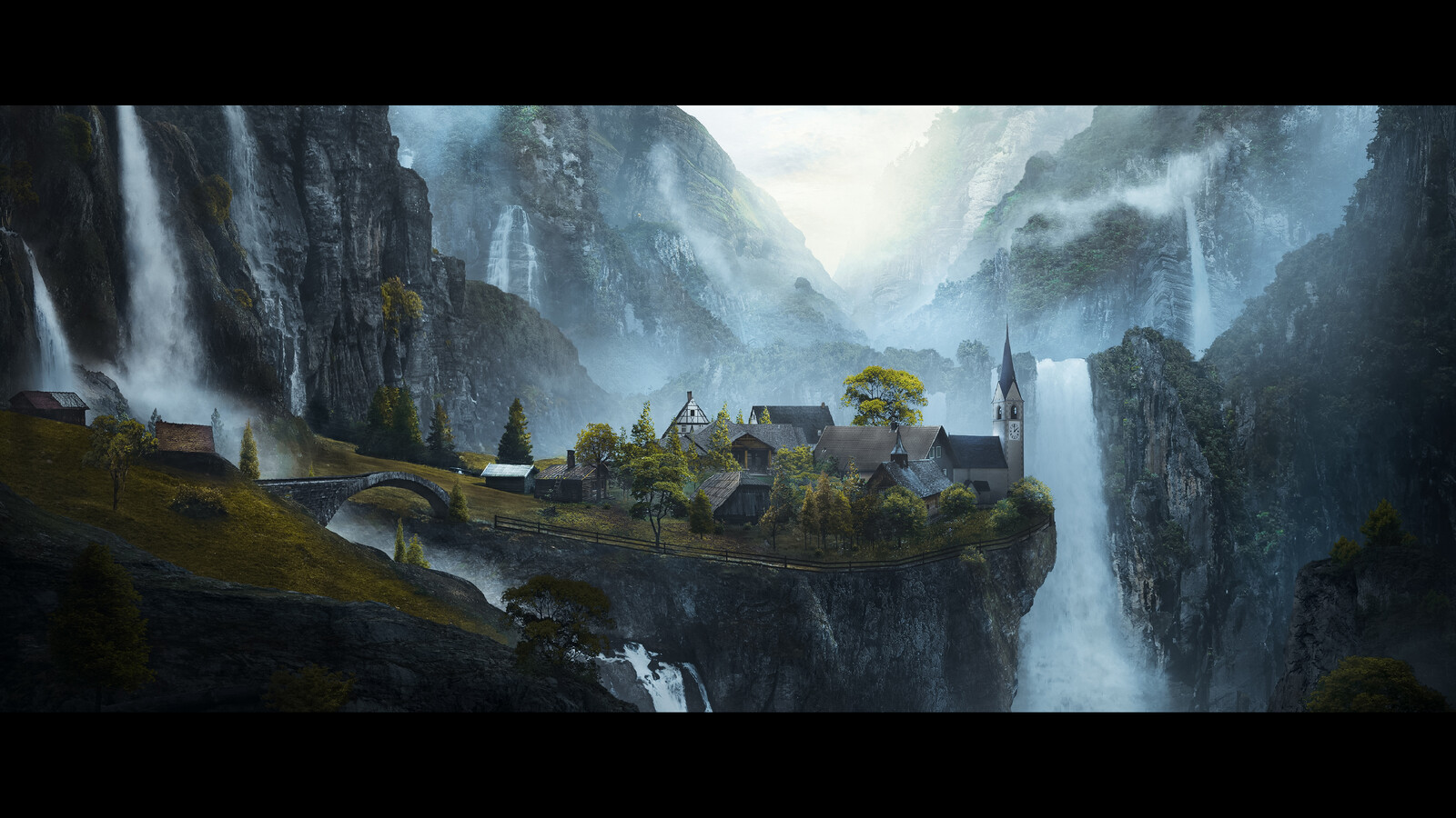 Vivek Chaurasia Rivendell matte painting