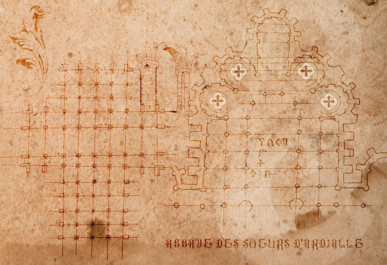 Plan de l'abbaye