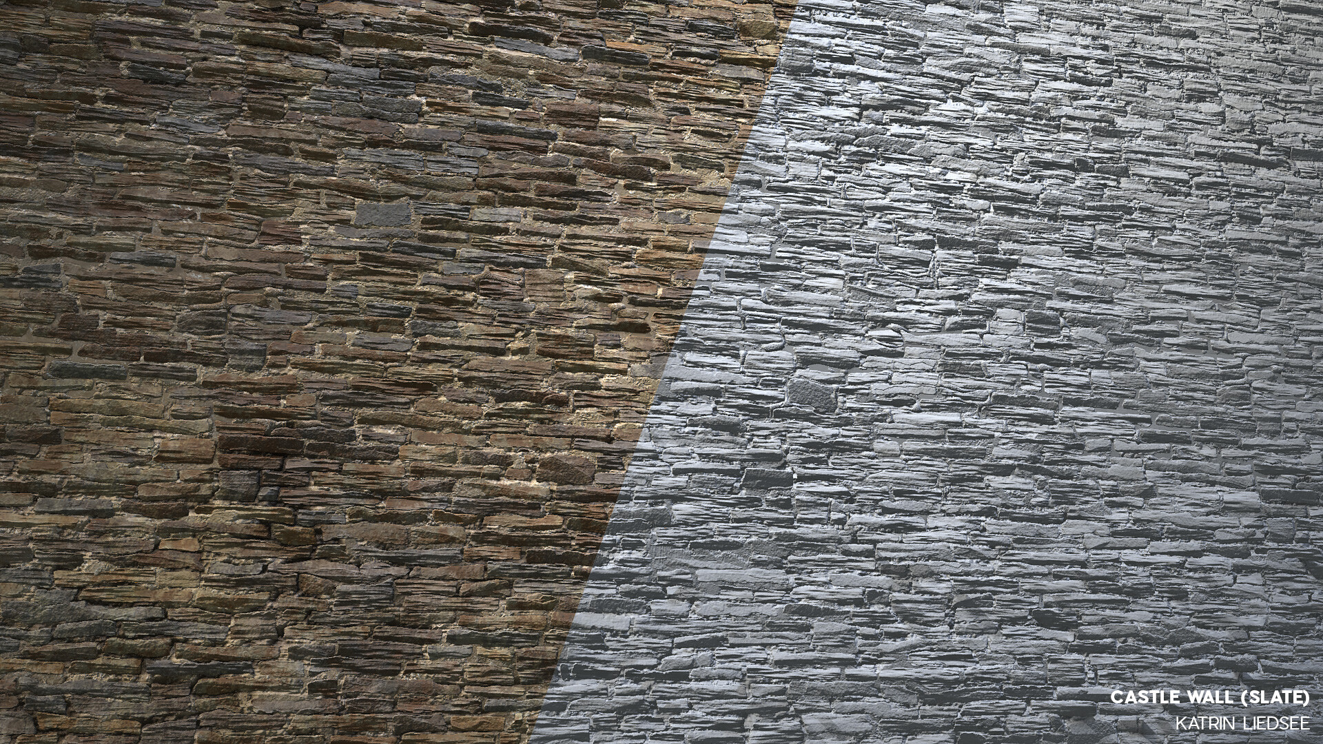 Artstation Procedural Castle Wall Slate Wip Katrin Liedsee