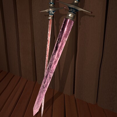 Artstation Christine Cyr Dual blades used as ritual attire by a certain town's guard. artstation christine cyr
