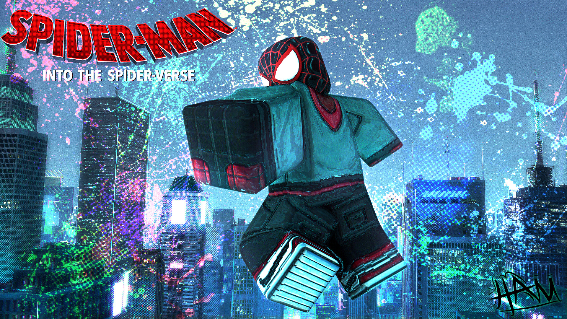 Ham Duhham Roblox Miles Morales Spiderman Gfx - spider man miles morales roblox
