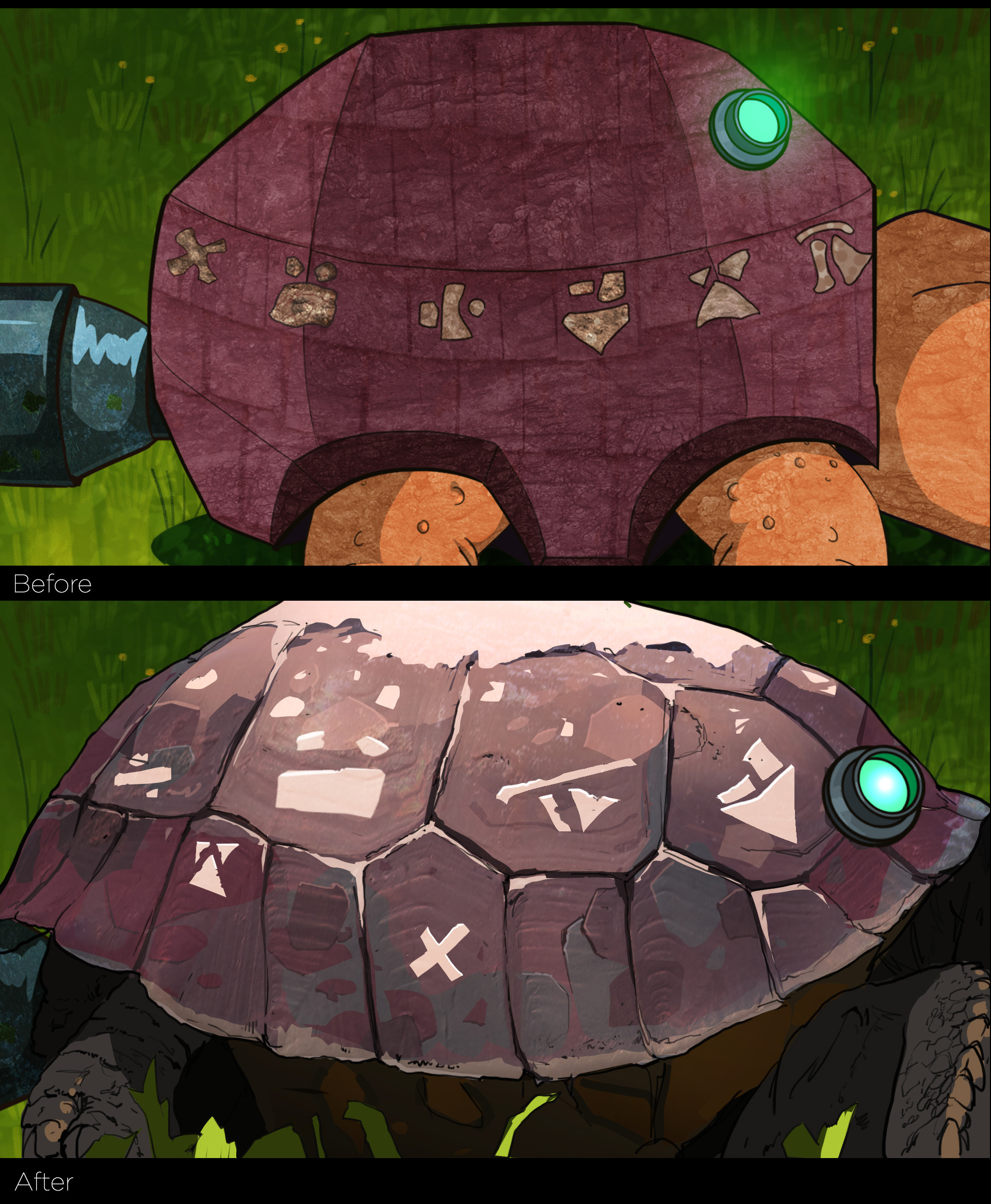 Tortoise puzzle's hint. 