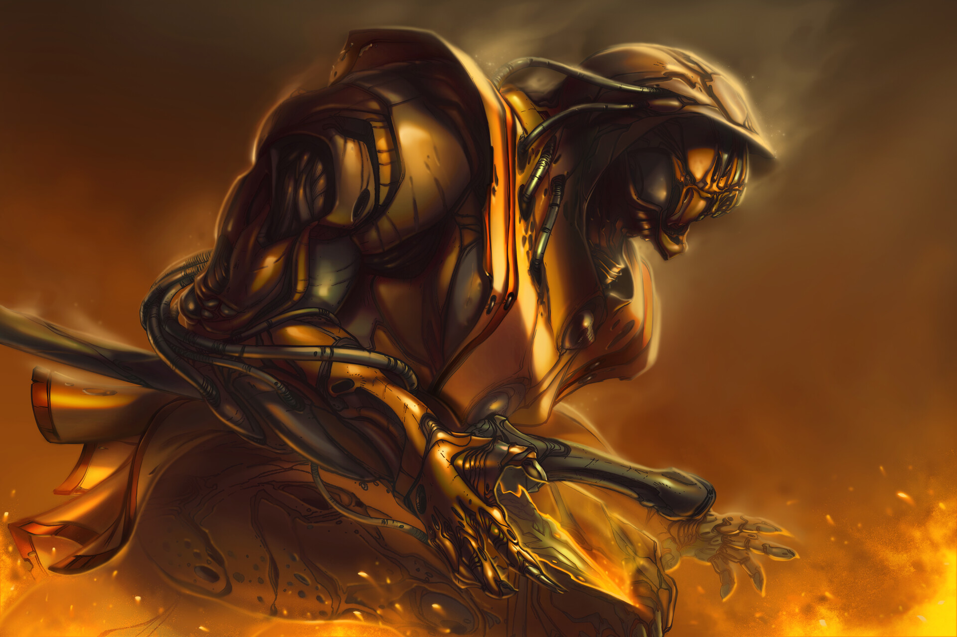Mortal Kombat - Scorpion Fan Art ( Redesign.
