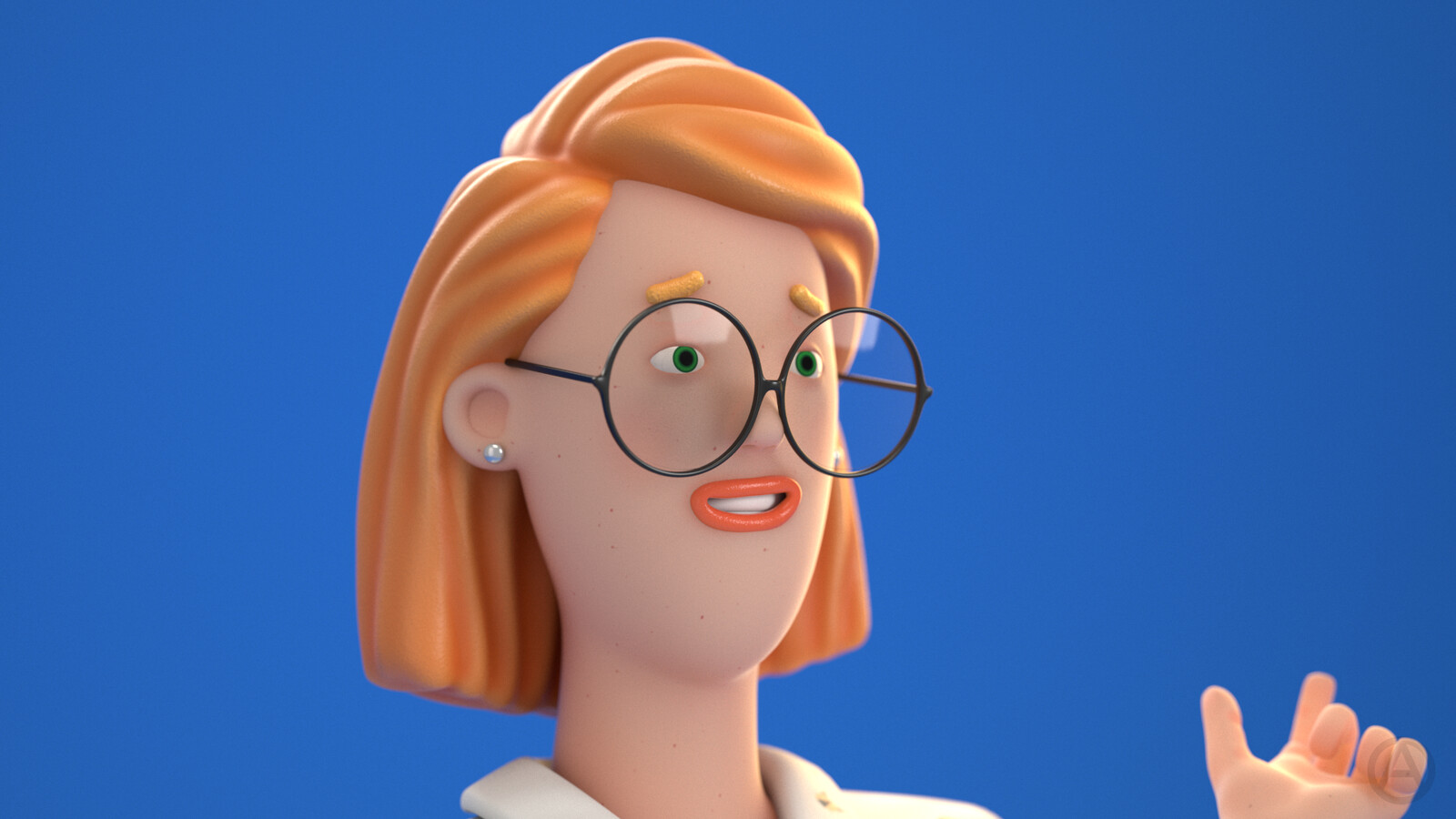 IT Worker Woman, face