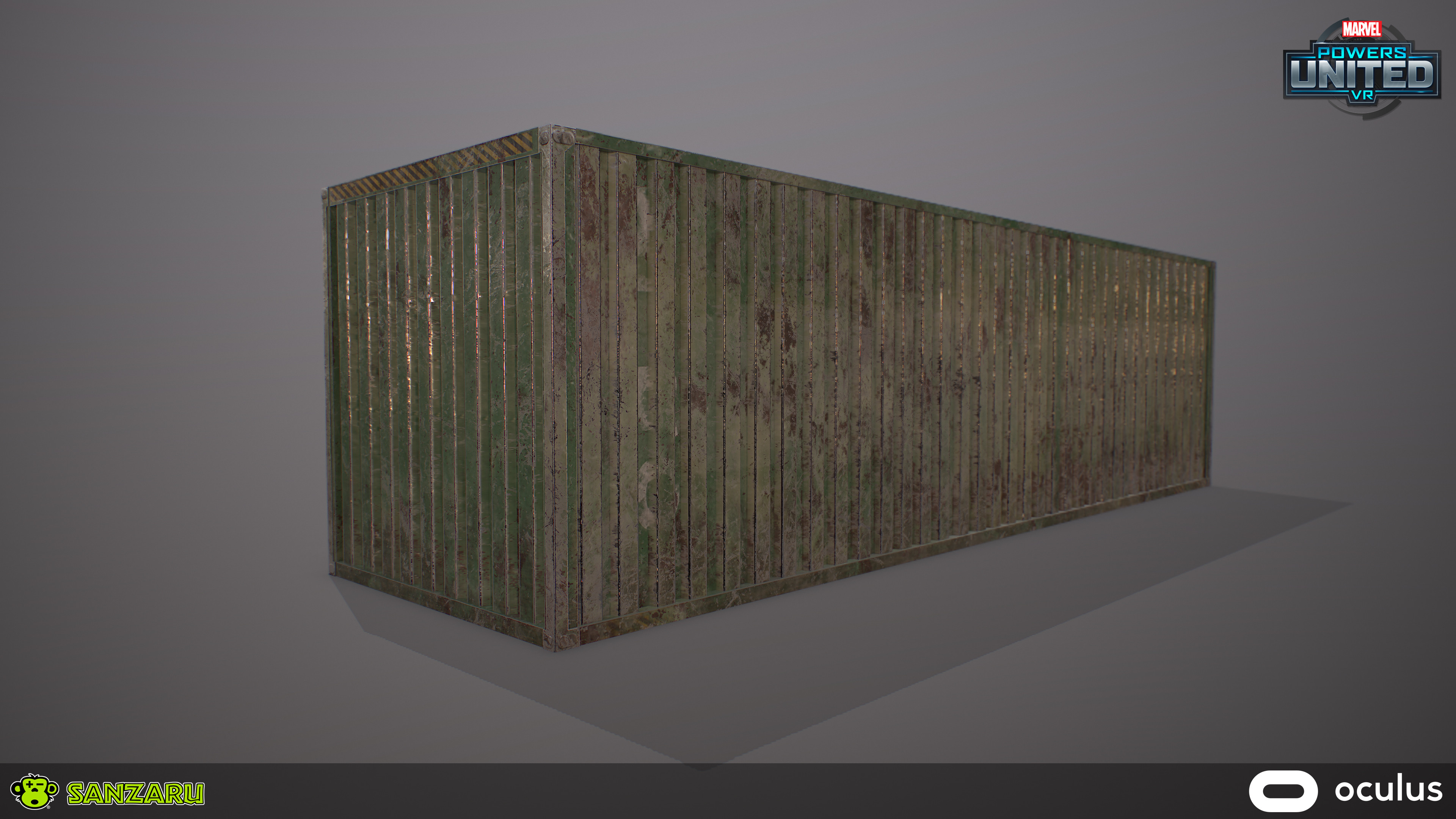 Truck Container -Solo View Modeled in Maya, Baked and Textured in Substance Painter