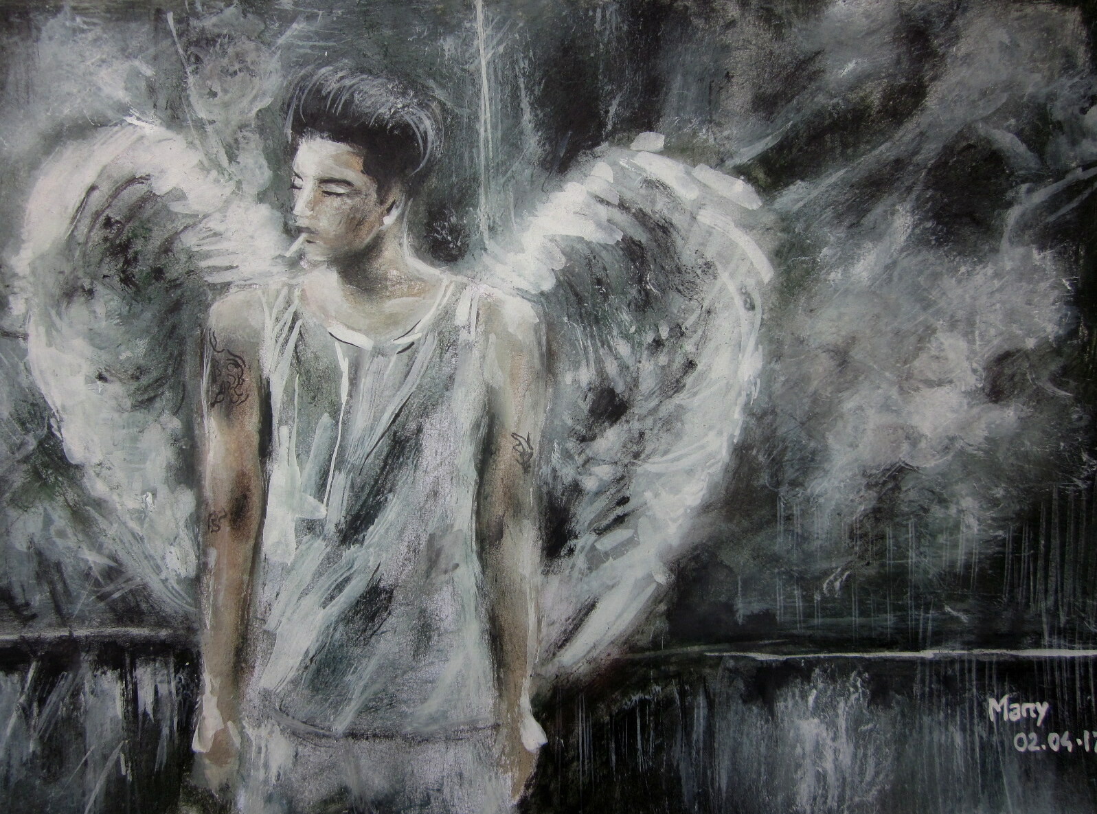fallen angel painting